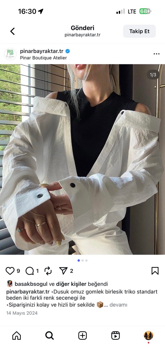 Düşük Omuz Pamuklu Düğmeli Midi Elbise - Görsel 5