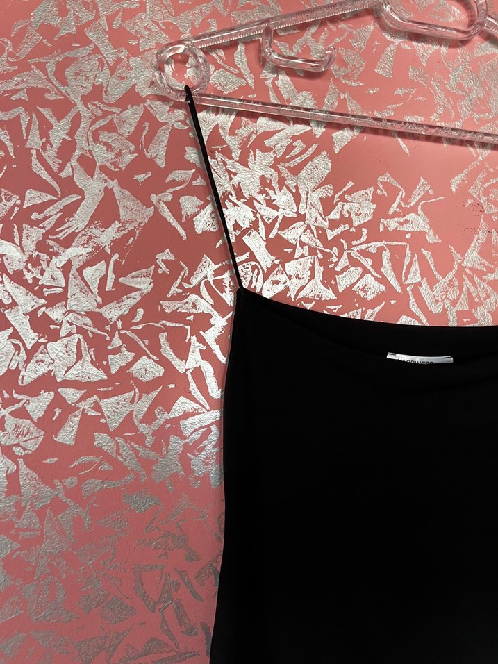 Siyah mini elbise - Görsel 2