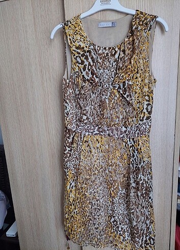 Koton Koton leoparlı mini elbise 