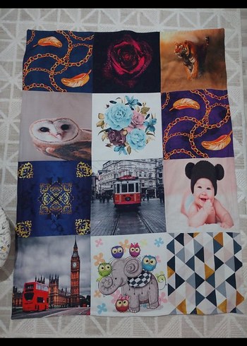 Çocuklar için Çok Renkli Baskılı Yatak Örtüsü - Görsel 2