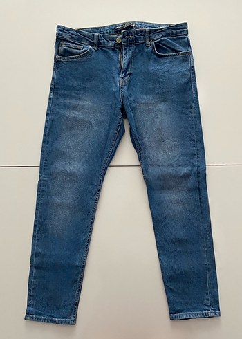 Erkek Regular Fit Mavi Denim Jean