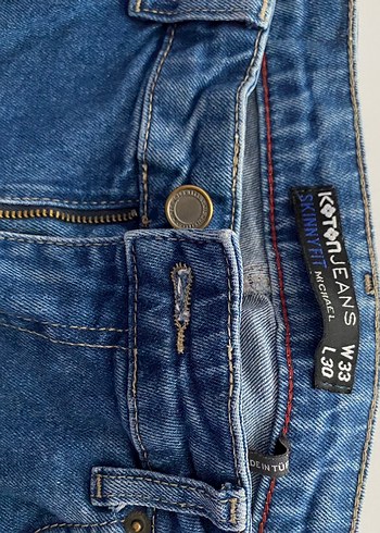 Koton Erkek Regular Fit Mavi Denim Jean