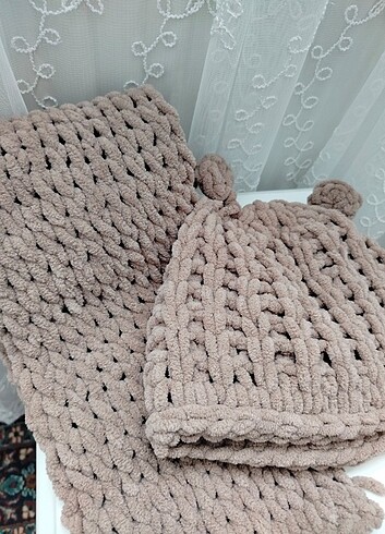 6-12 Ay, 18 cm Beden Çocuk için atkı bere
