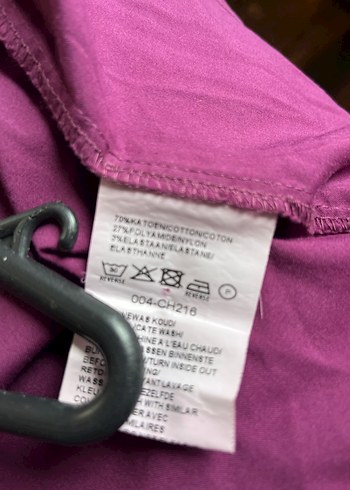 Düğmeli Mor Kadın Gömlek - Görsel 4