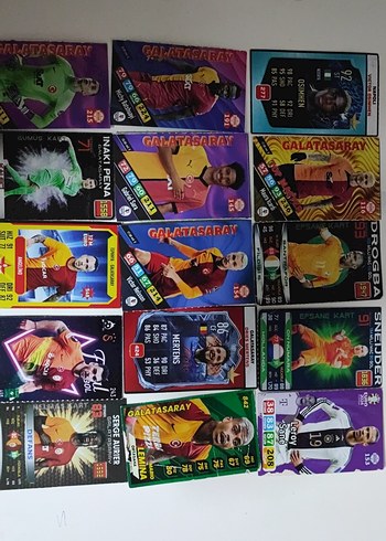 Galatasaray Futbol Kartları Seti - Görsel 2