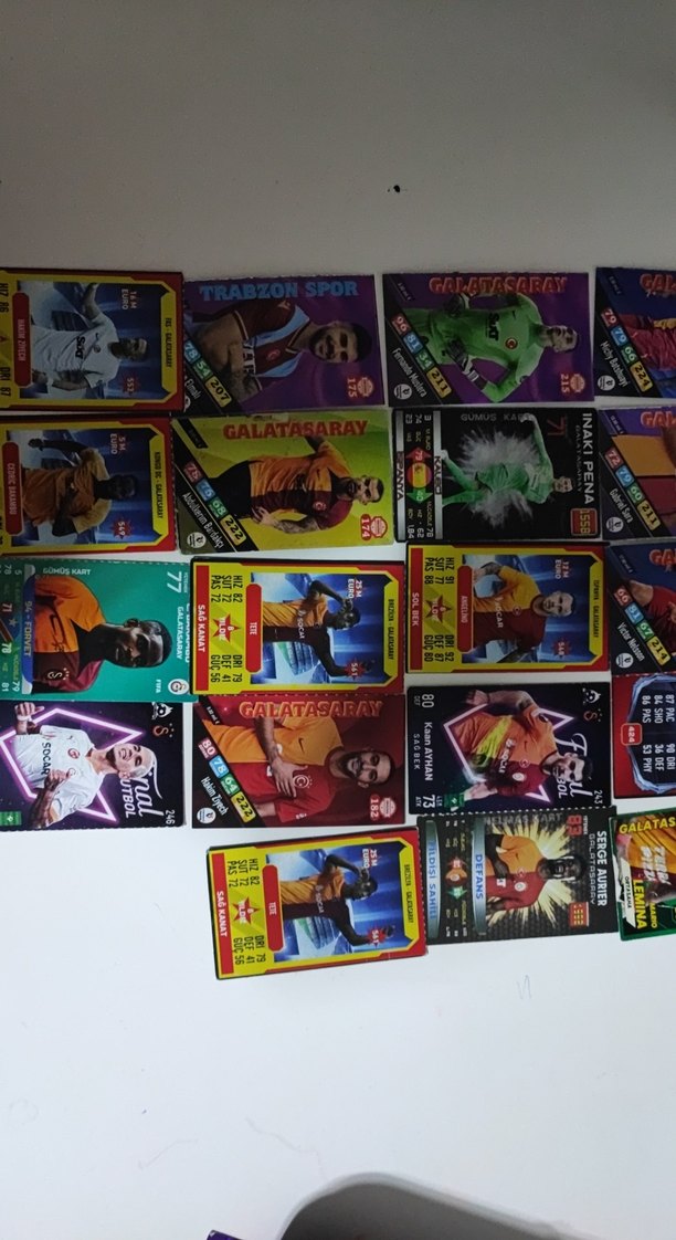 Galatasaray Futbol Kartları Seti - Görsel 3