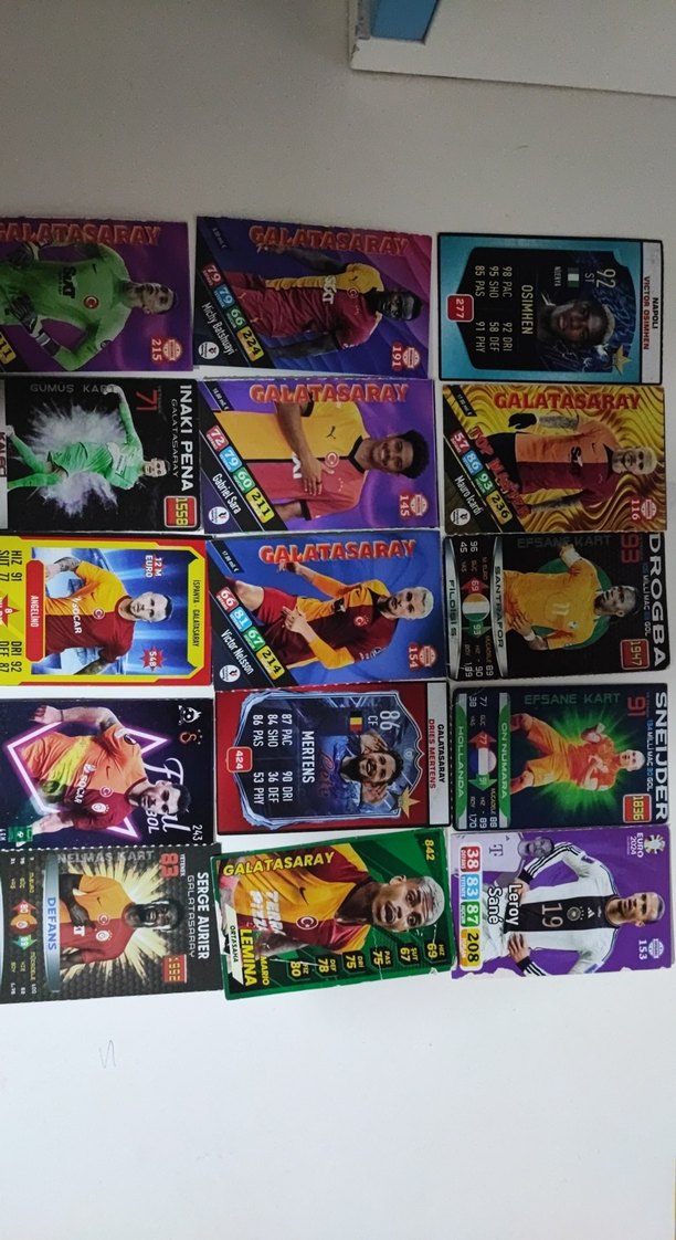 Galatasaray Futbol Kartları Seti - Görsel 2