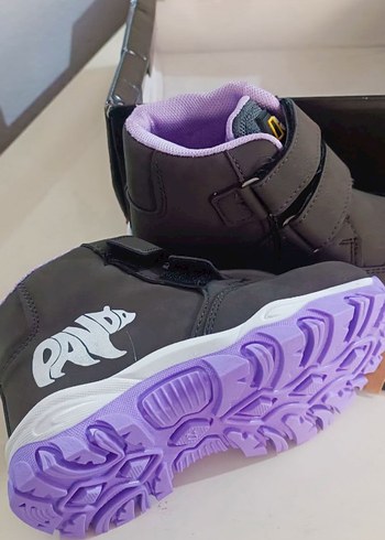 Kız Çocuk Mor Cırt Cırtlı Street Wear Bot - Görsel 4