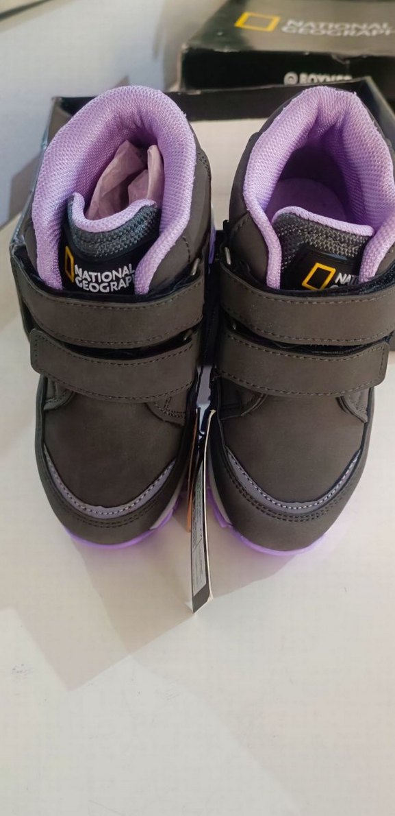 Kız Çocuk Mor Cırt Cırtlı Street Wear Bot - Görsel 2