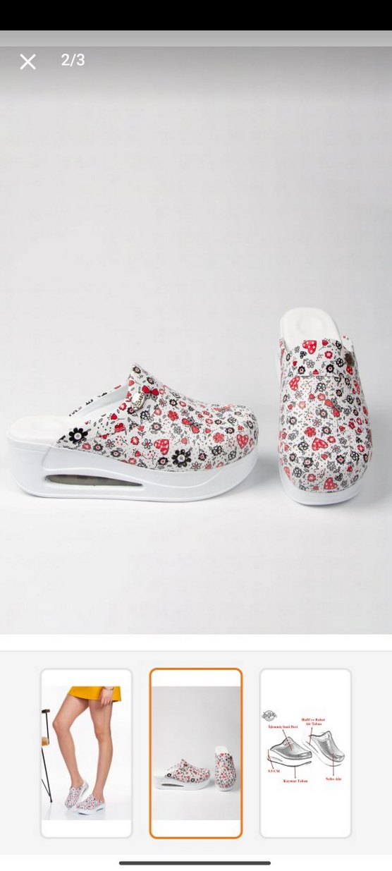 Beyaz Renkli Bağcıklı Kadın Dolgu Topuk Terlik - Görsel 2