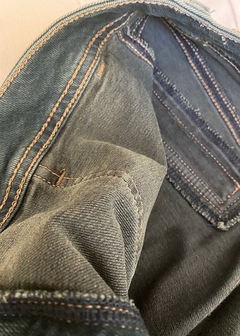 Gevşek Kesim Cep Detaylı Kadın Kot Pantolon - Görsel 8