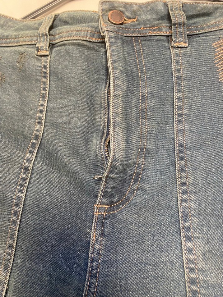 Gevşek Kesim Cep Detaylı Kadın Kot Pantolon - Görsel 5