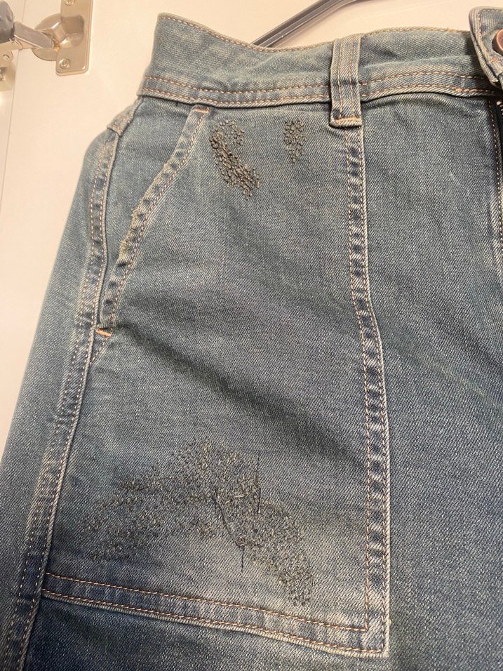 Gevşek Kesim Cep Detaylı Kadın Kot Pantolon - Görsel 4