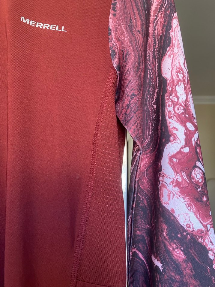 Bordo Uzun Kollu Yüksek Yakalı Kadın Gömlek - Görsel 2