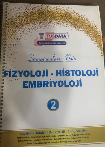 Fizyoloji, Histoloji ve Embriyoloji Ders Notları 1-2 - Görsel 3