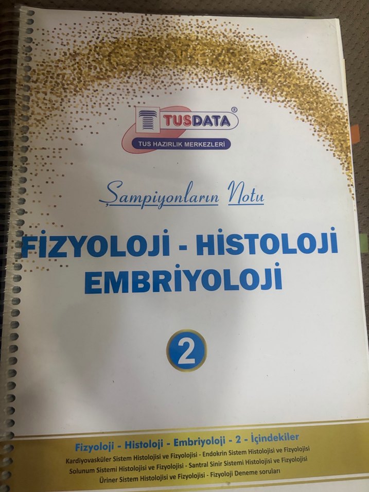 Fizyoloji, Histoloji ve Embriyoloji Ders Notları 1-2 - Görsel 3