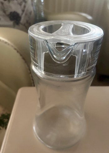 Şeffaf Plastik kapak cam Sürahi - Görsel 6