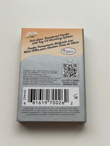 The Balm The balm pudra