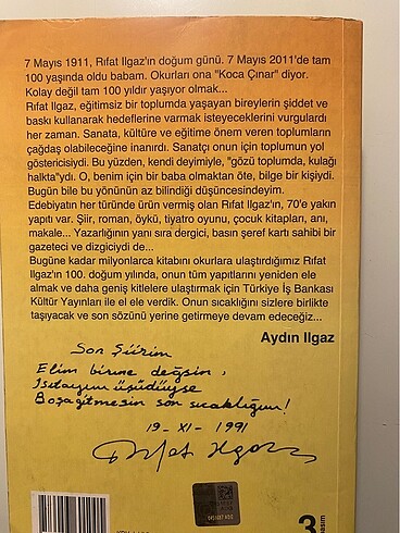 Beden Renk Rıfat Ilgaz- Hababam Sınıfı -İş Bankası Yayınları