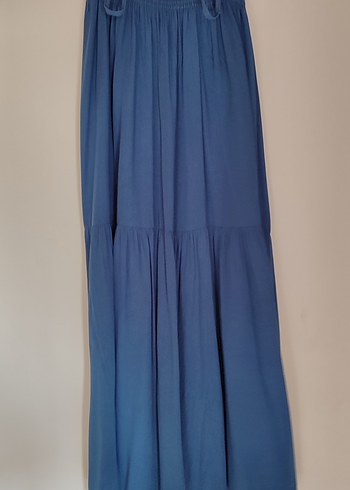 Zara Lacivert Straplez Midi Elbise