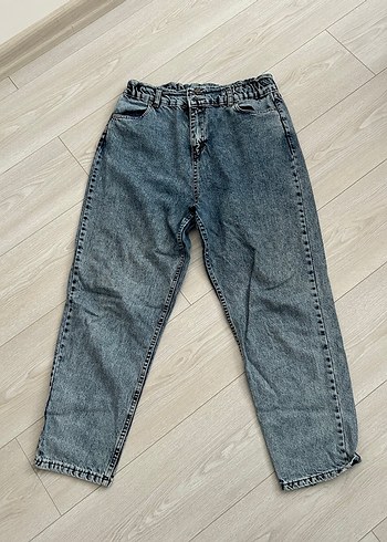 Diğer Yuksek Bel Rahat Kesim Denim Jean