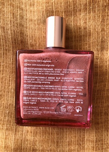 Beden Nuxe Florale Parıltılı Çok Amaçlı Kuru Yağ 50 ml