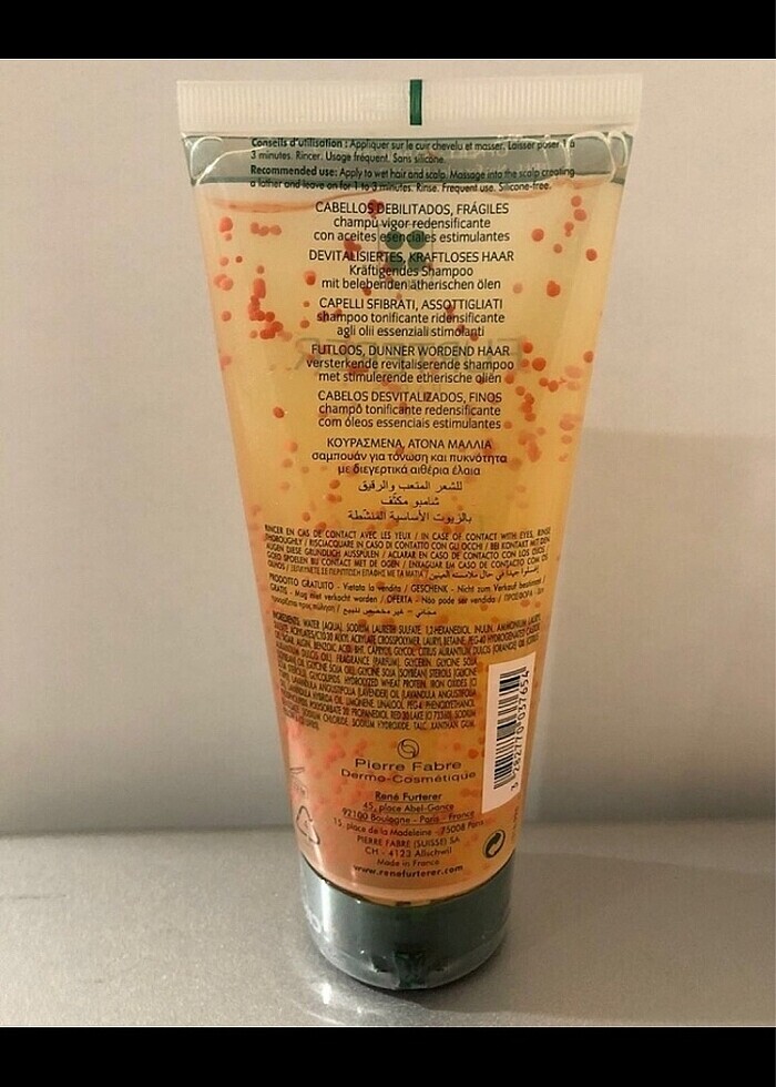 Rene Furterer canlandırıcı şampuan 200ml - Görsel 2