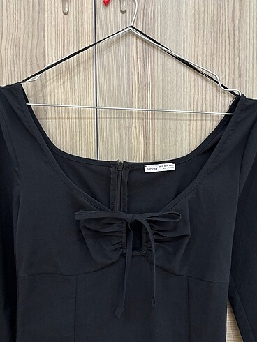 Bershka siyah mini elbise