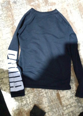 erkek Siyah Puma Baskılı Sweatshirt - Görsel 2