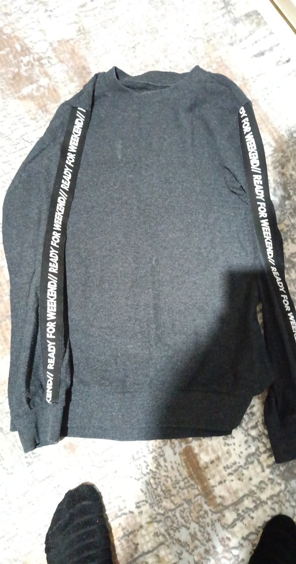 Gri Erkek Uzun Kollu Sweatshirt - Görsel 2