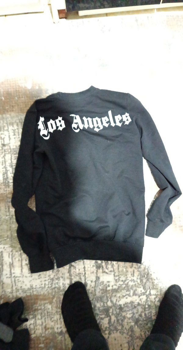 Siyah Erkek Bisiklet Yaka Sweatshirt - Görsel 3