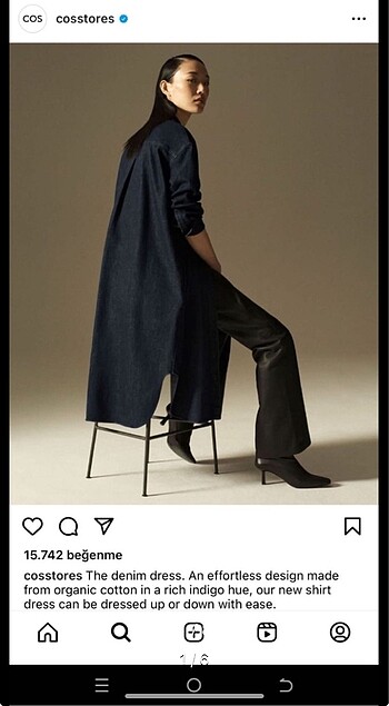 Cos Cos orijinal kot elbise / tunik