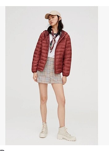 Kadın şişme mont pull and bear 