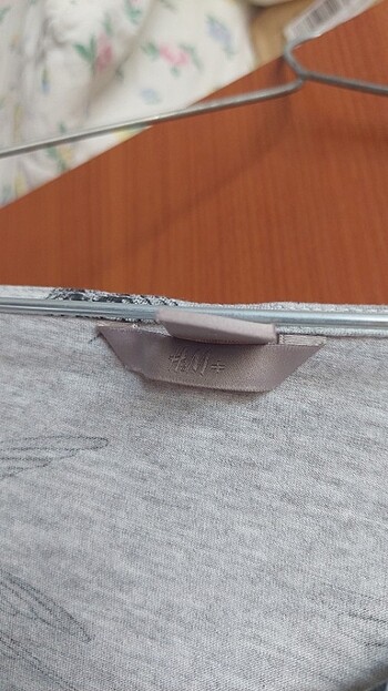 xxl Beden gri Renk HM kuş desenli uzun kollu üst 3XL