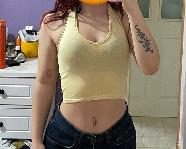 H&M h&m askılı crop