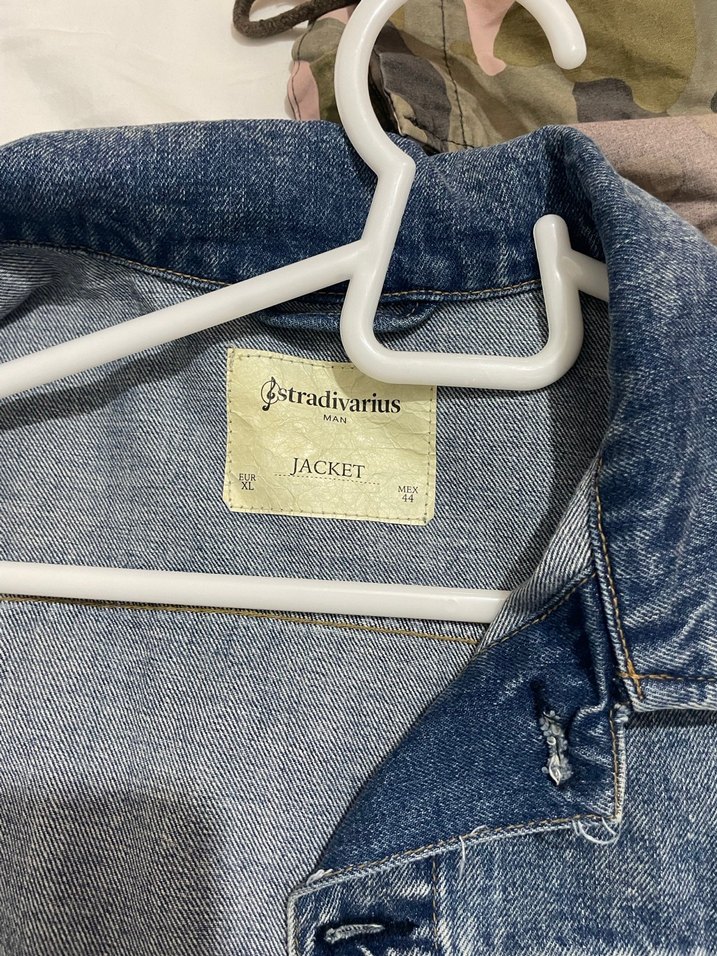 stradivarius denim ceket - Görsel 5
