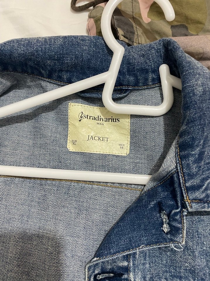 stradivarius denim ceket - Görsel 4