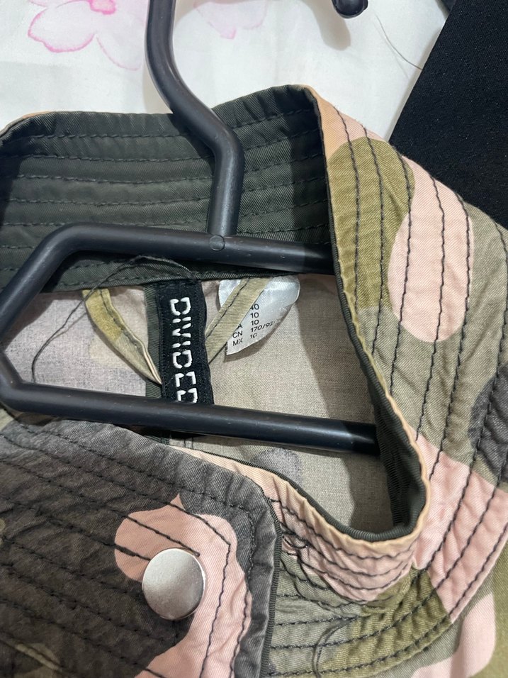 Kadın Kamuflaj Rahat Kesim Ceket - Görsel 4