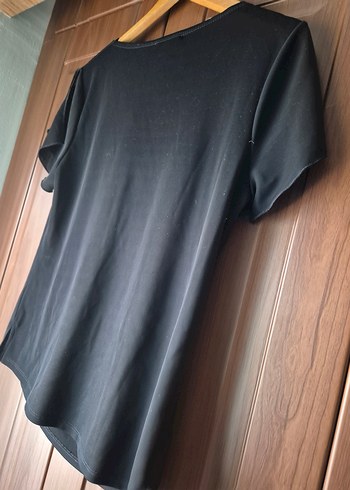 Ekol Kadın Siyah Drapeli Saten Bluz