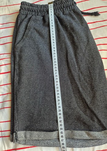 Gri Erkek Midi Boy Rahat Kesim Şort - Görsel 2