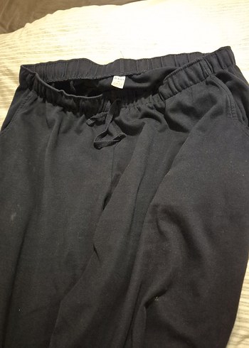 Erkek siyah penye eşofman  altı - Görsel 5