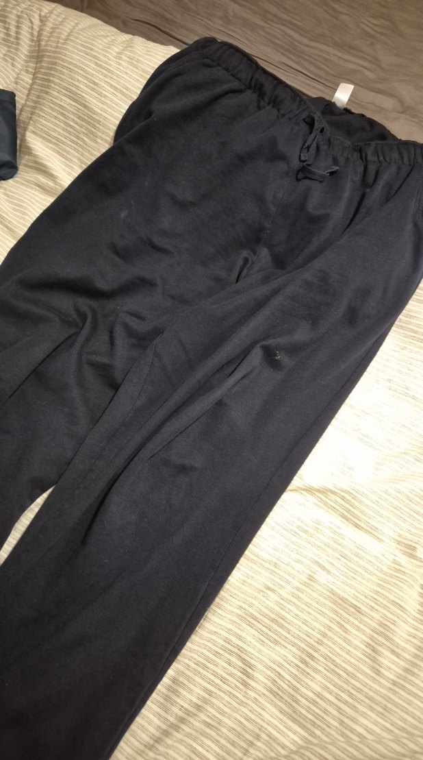 Erkek siyah penye eşofman  altı - Görsel 3