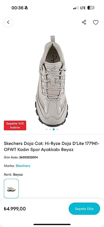 38 Beden Skechers Doja cat