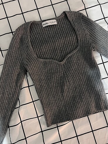 Bershka BERSHKA uzun kol crop