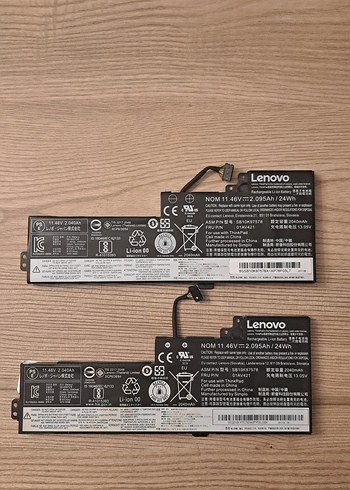  Beden Lenovo Siyah Laptop Pili 7.44V 2600mAh