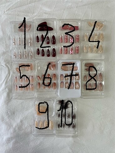 12 li takma tırnak seti - Görsel 2