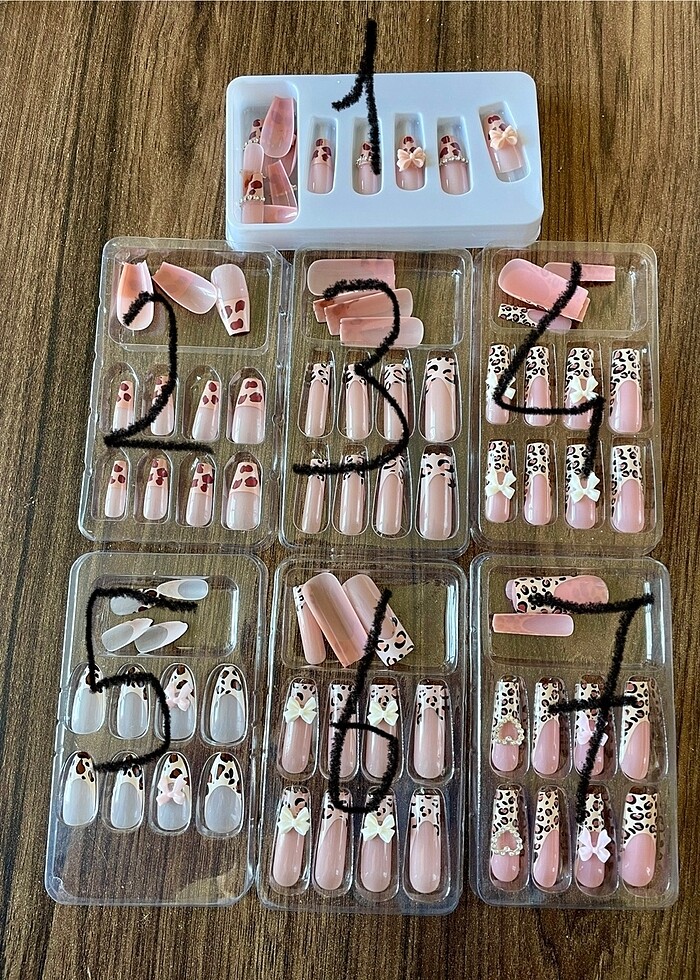 Leoparlı takma tırnak seti - Görsel 2