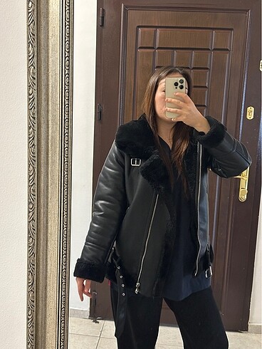 s Beden siyah Renk Biker ceket