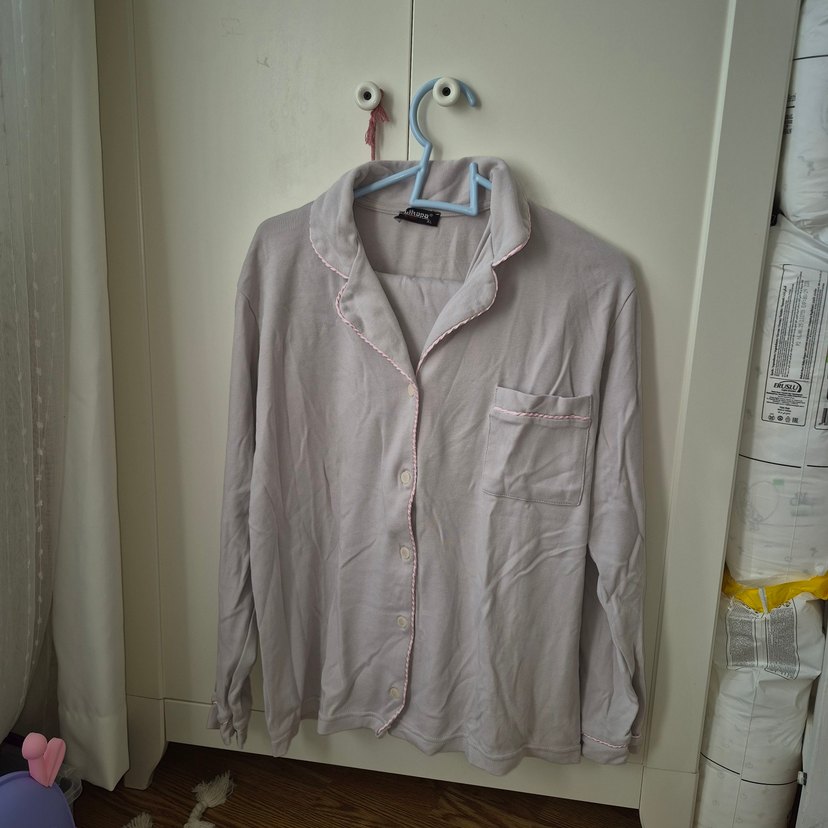 Gri Hamile ve Emzirme Pijama Takımı - Görsel 3