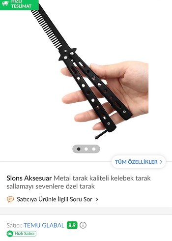 Kelebek Tarak - Görsel 2